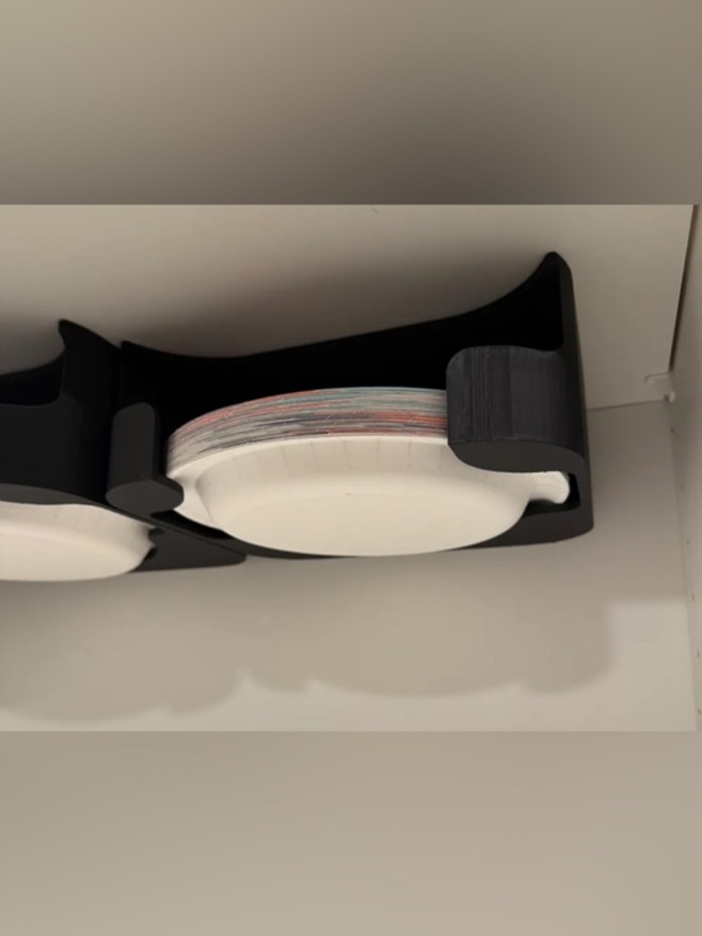 3D Printed Paper Plate Dispenser for 8” Plates Kitchen Organizer Holder